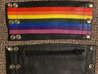 Wrist band wallet- rainbow