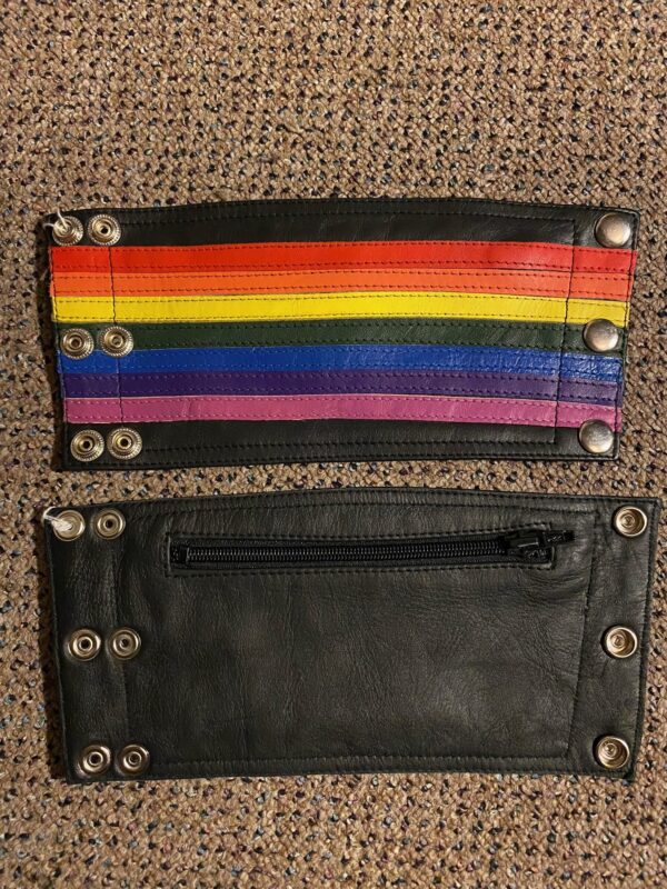 Wrist band wallet- rainbow